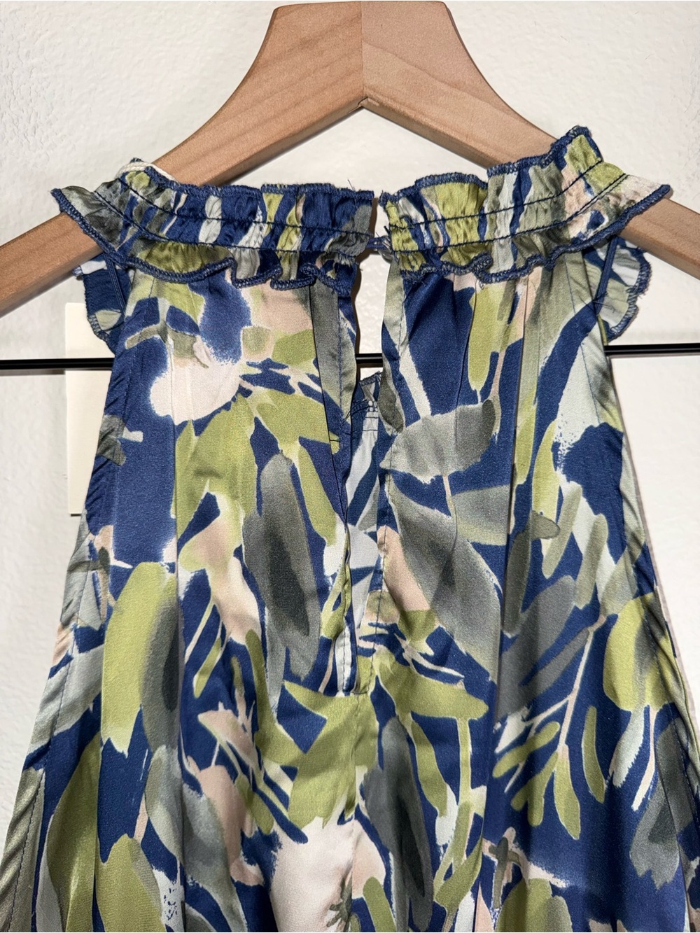 NWT MELLODAY full length high neck floral satin autumn wedding guest dress XL - Picture 5 of 6